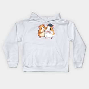 cute hamster friends Kids Hoodie